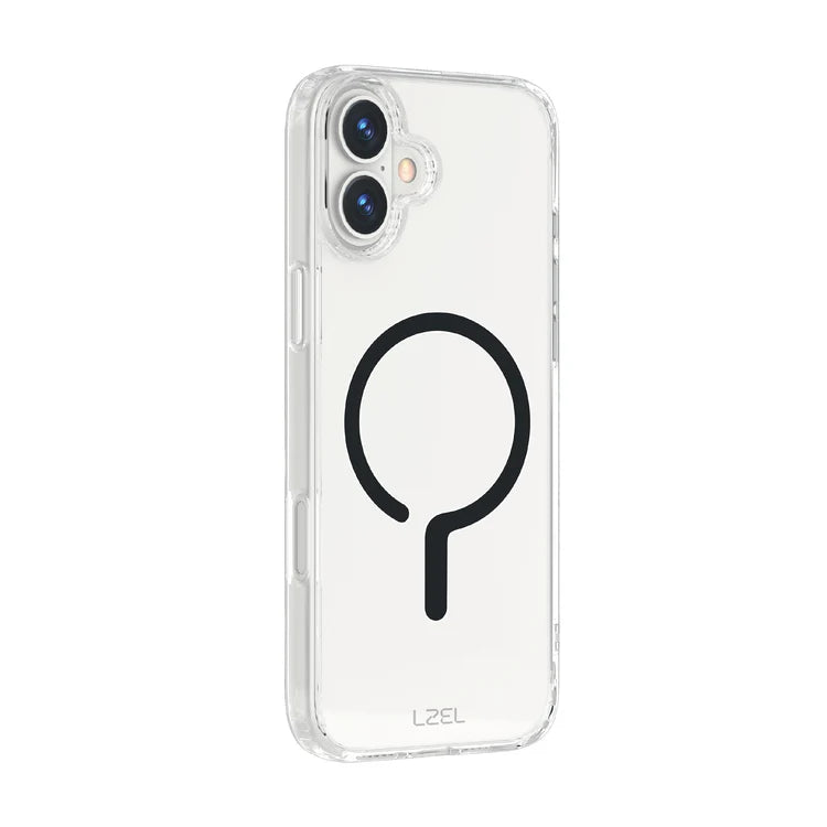 LZEl iPhone 16 Plus MagClear Fusion Case With MagSafe Clear