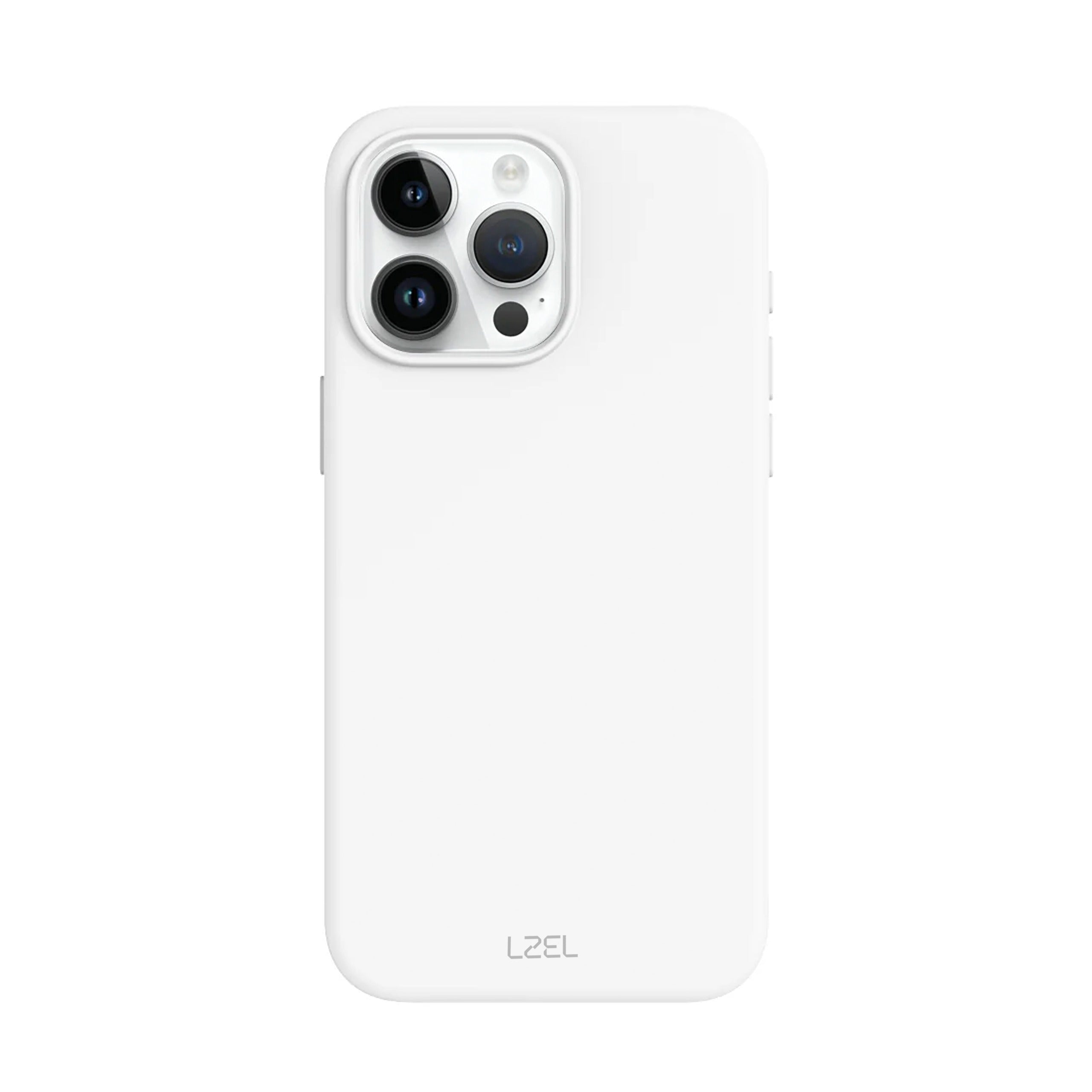 LZEL iPhone 16 Pro MagLeather Case|Light Gray