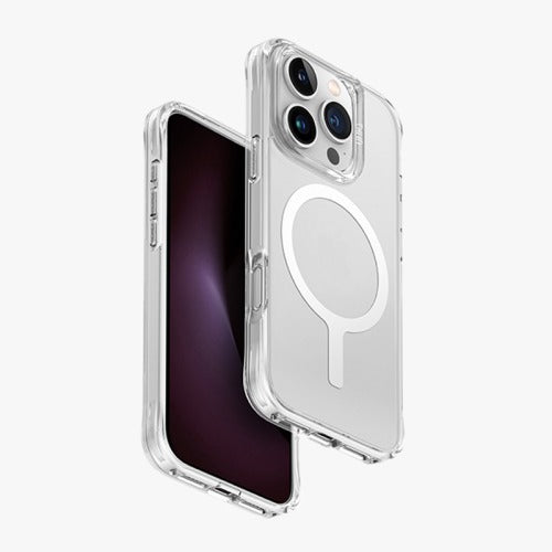Uniq iPhone 16 Pro Hybrid Lifepro Xtreme MagSafe Case - Dove Frost | Clear