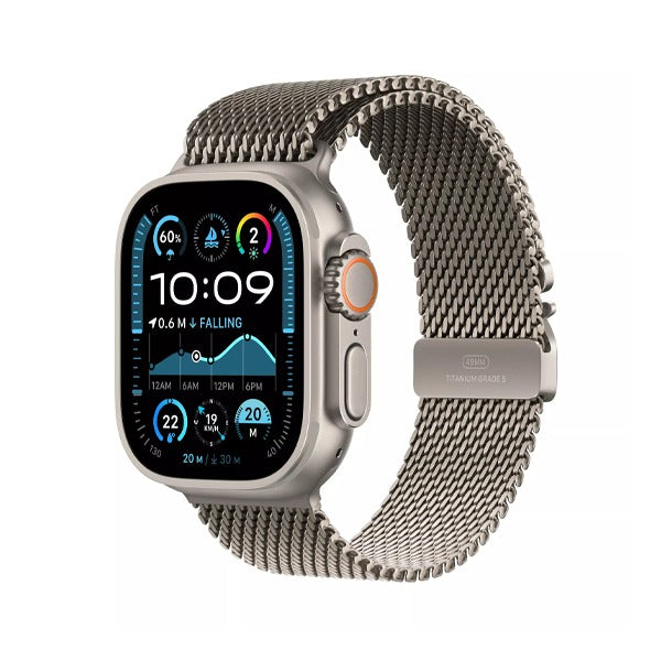 Apple Watch Ultra 2 (2024) - 49mm - GPS + Cellular - Natural Titanium Case - Milanese Loop - L | Natural