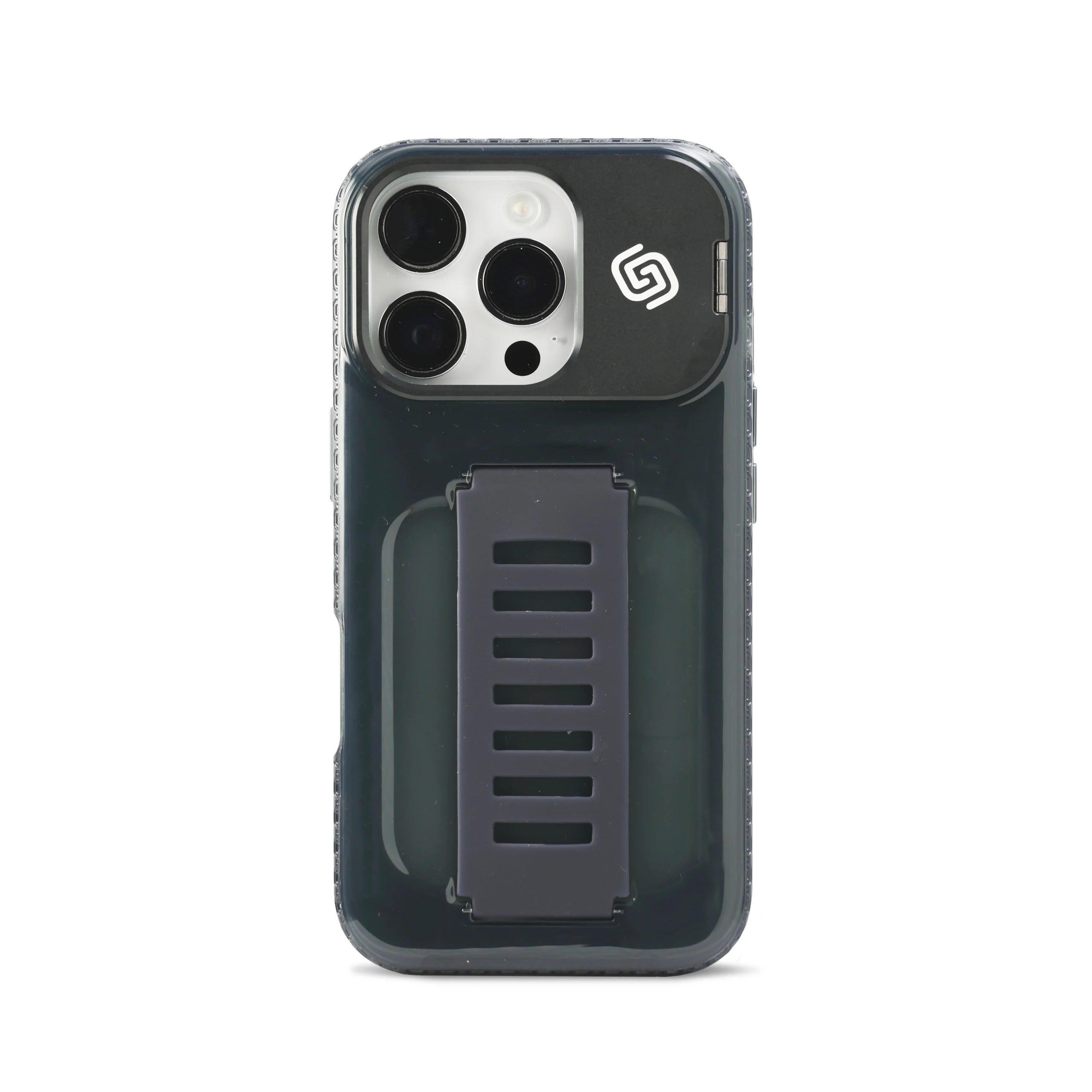 Grip2U iPhone 16 Pro Max Boost Case with Kickstand Smoky