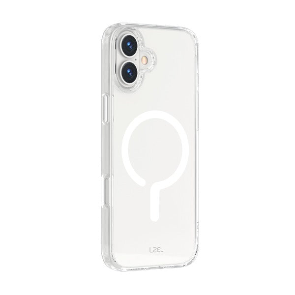 LZEL iPhone 16 Mag Clear Fusion With New Magsafe White