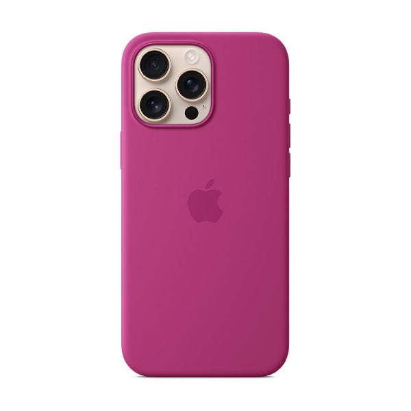 Apple iPhone 16 Pro Silicone Case with MagSafe Fuchsia