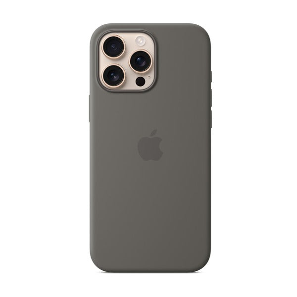 Apple iPhone 16 Pro Max Silicone Case with MagSafe Stone Gray