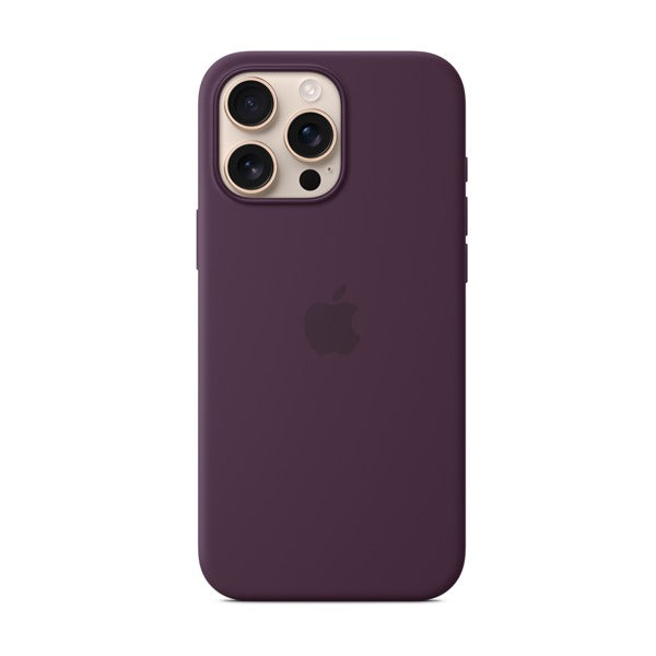 Apple iPhone 16 Pro Silicone Case with MagSafe Plum