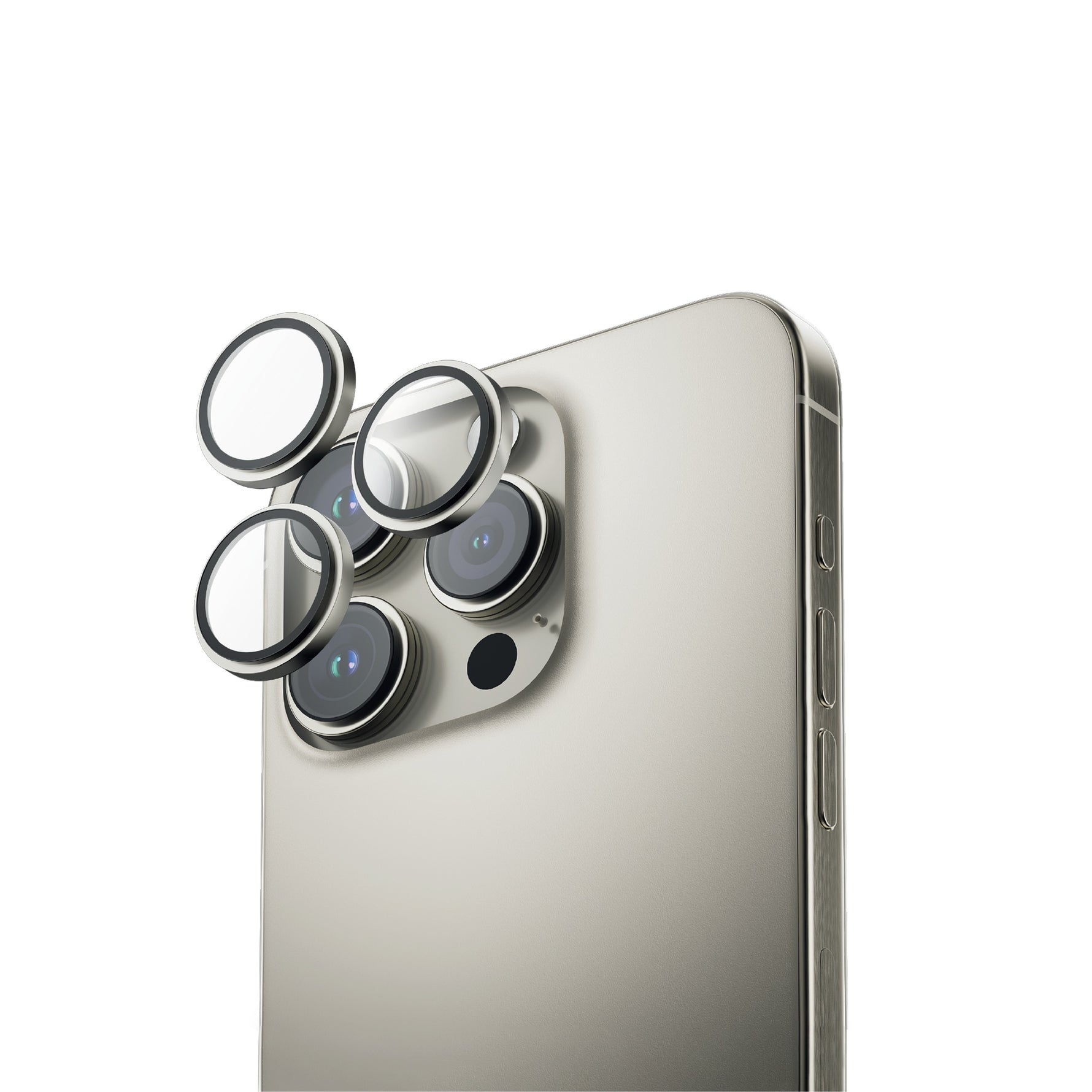  كڤر  حماية للكاميرا كريستال من ليزل  لهاتف iPhone 16 Pro/16 Pro Max  | تيتانيوم