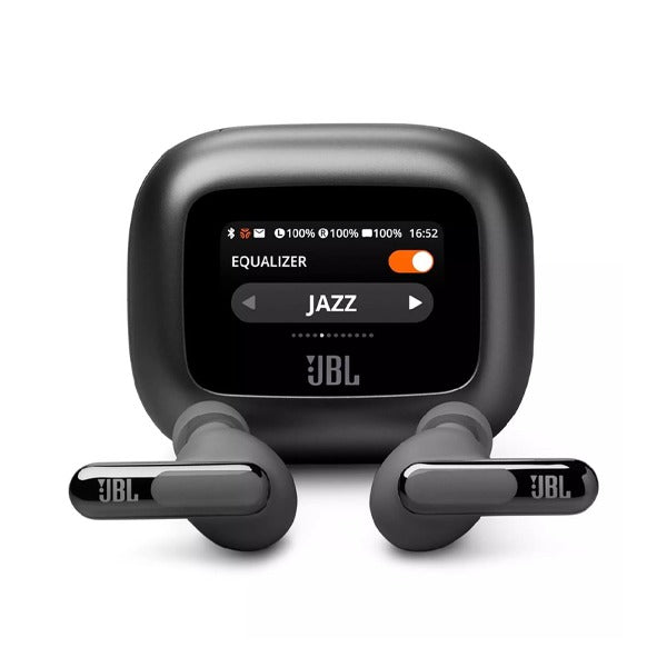 سماعات أذن JBL Live Beam 3 اللاسلكية الحقيقية مع شاشة باللون الأسود