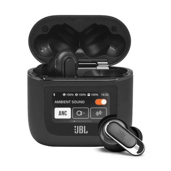 سماعات أذن JBL Tour Pro 2 اللاسلكية بتقنية إلغاء الضوضاء باللون الأسود