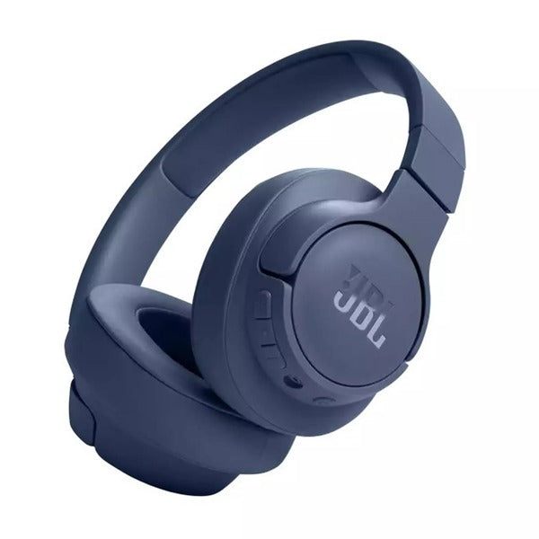 سماعات رأس JBL Tune 720BT اللاسلكية فوق الأذن بصوت جهير نقي أزرق