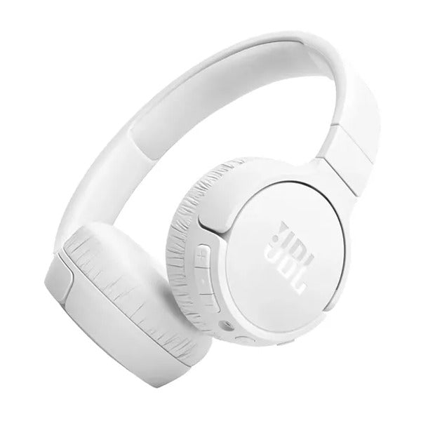 سماعات JBL Tune 670NC اللاسلكية القابلة للتكيف فوق الأذن باللون الأبيض