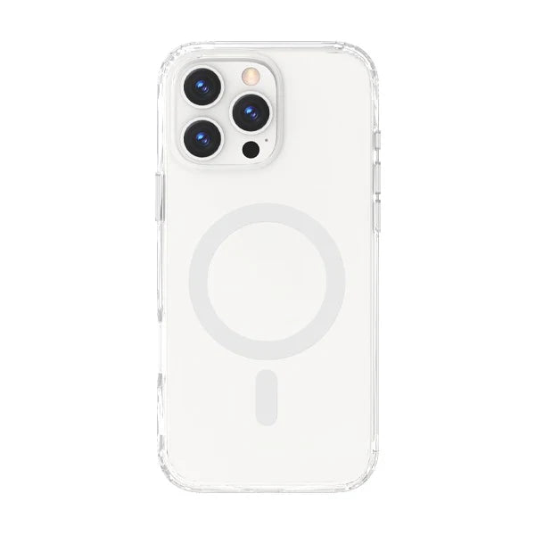 LZEL iPhone 16 Pro Max Mag Hex Armor Case Clear White