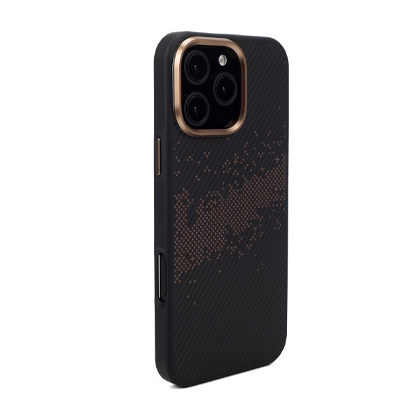 Lzel iPhone 16 Pro Magkevlar Armor Case With Magsafe Copper/Black