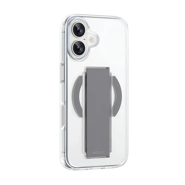 Asli Global iPhone 16 Plus Leather Grip Case Clear