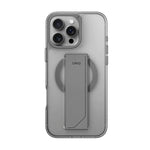 Uniq iPhone 16 Pro Max Hybrid Heldro Max MagSafe Case with Camera Stand Lucent | Clear