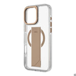 Uniq iPhone 16 Pro Max Hybrid Heldro Max MagSafe Case with Camera Stand | Taupe Gold