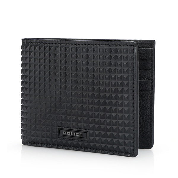 Police Wallet Pyramid With Card holder Black