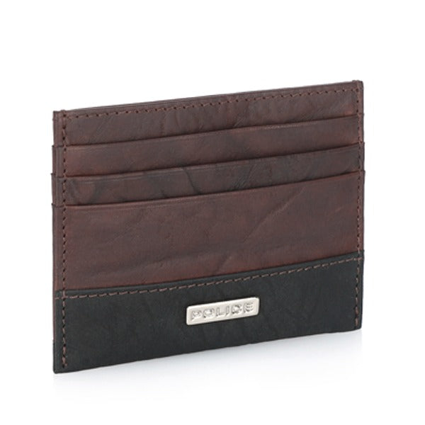 Police Card Case Tolerance Brown