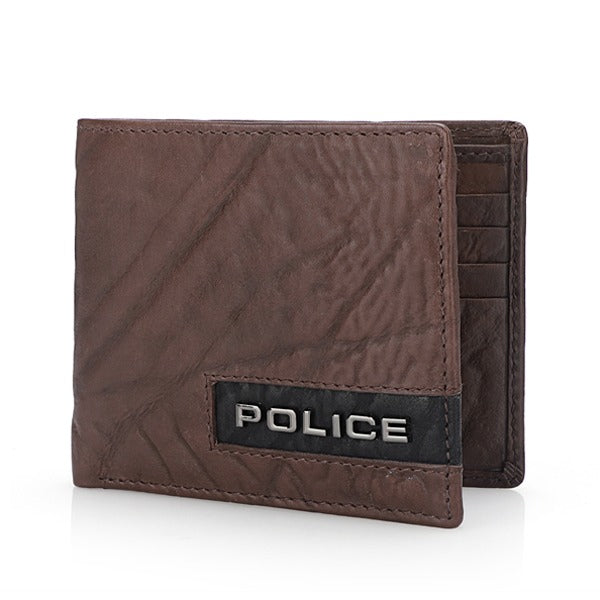 Police Leather Wallet Droid Brown