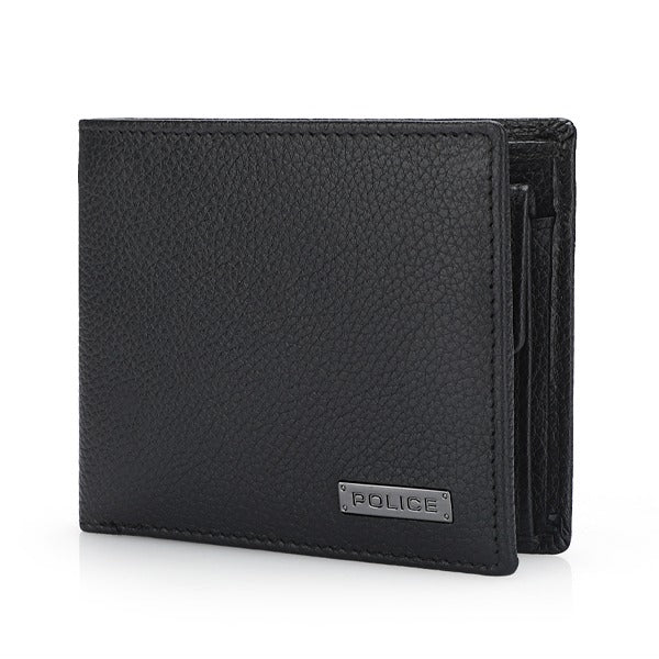 Police Drum Wallet Coin Black