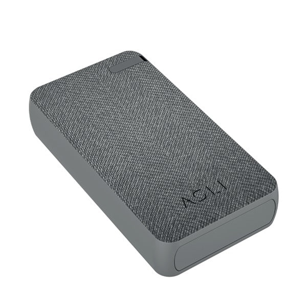 Asli Global Charge Prime Luxe 20000mAh PD Type-C Mini Power Bank | Gray