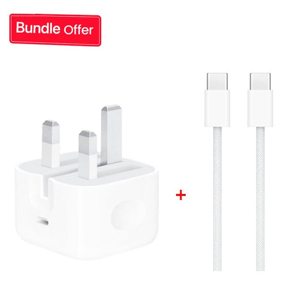 Apple Bundle - 20W USB-C Power Adapter + 1M USB-C Charge Cable 60W