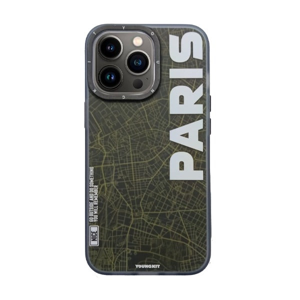 غطاء حماية لجهاز iPhone 13 Pro Paris Youngkit - أصفر