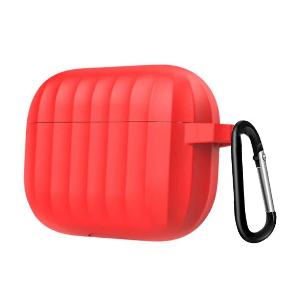 Protective Case Airpods 4 Rubber Case with Keychain Red