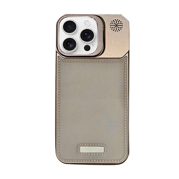 Leather Case For iPhone 13 Pro Max Beige