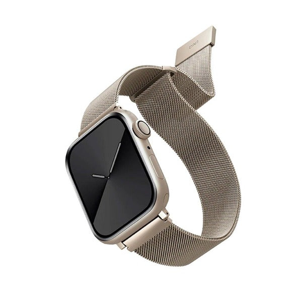 Uniq Apple Watch 42/44/45MM Dante Milanese Mesh Steel Starlight