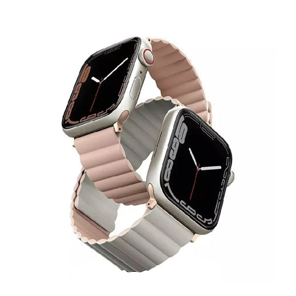 Uniq Revix Magnetic Apple Watch Strap 38/40/41Mm | Blush Pink/Beige