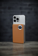 Novus MagPower  بطارية شحن متنقلة محمولة من ليزل PD بسعة 10,000 مللي أمبير بقوة 20 واط متوافق مع  MagSafe مع كيبل USB-C  | برتقالي