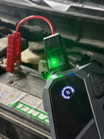 معزز لبطارية السيارة EnergizeIgnite X من ليزل مع ضاغط الهواء و مصباح LED بسعة 12 ألف مللي أمبير | رمادي / أسود