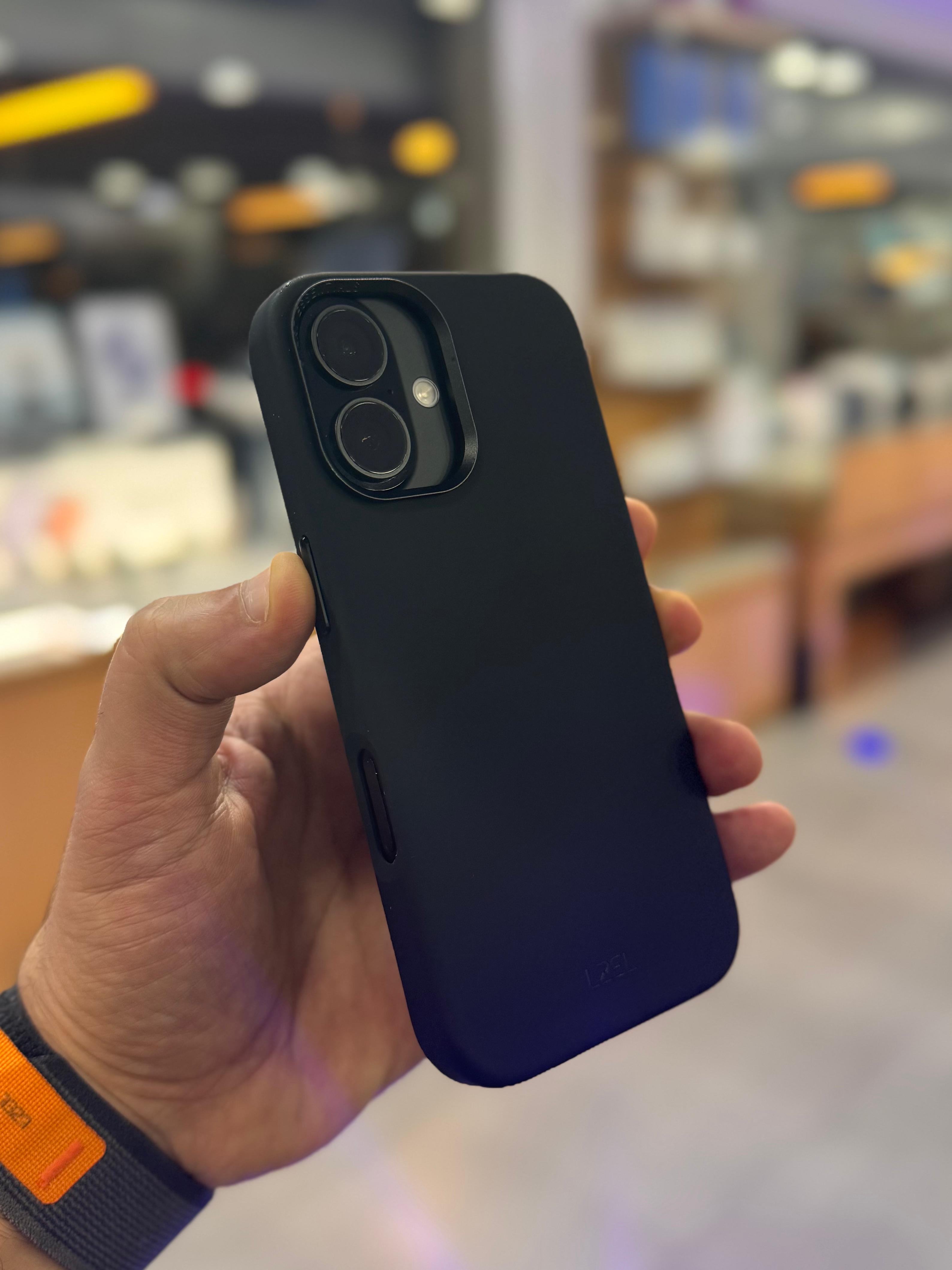 LZEL iPhone 16 Plus PrimeShield Silicone Case | Black