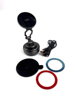 LZEL Mag Vortex Axis Vacuum Suction Phone Holder with Wireless Charging | Black