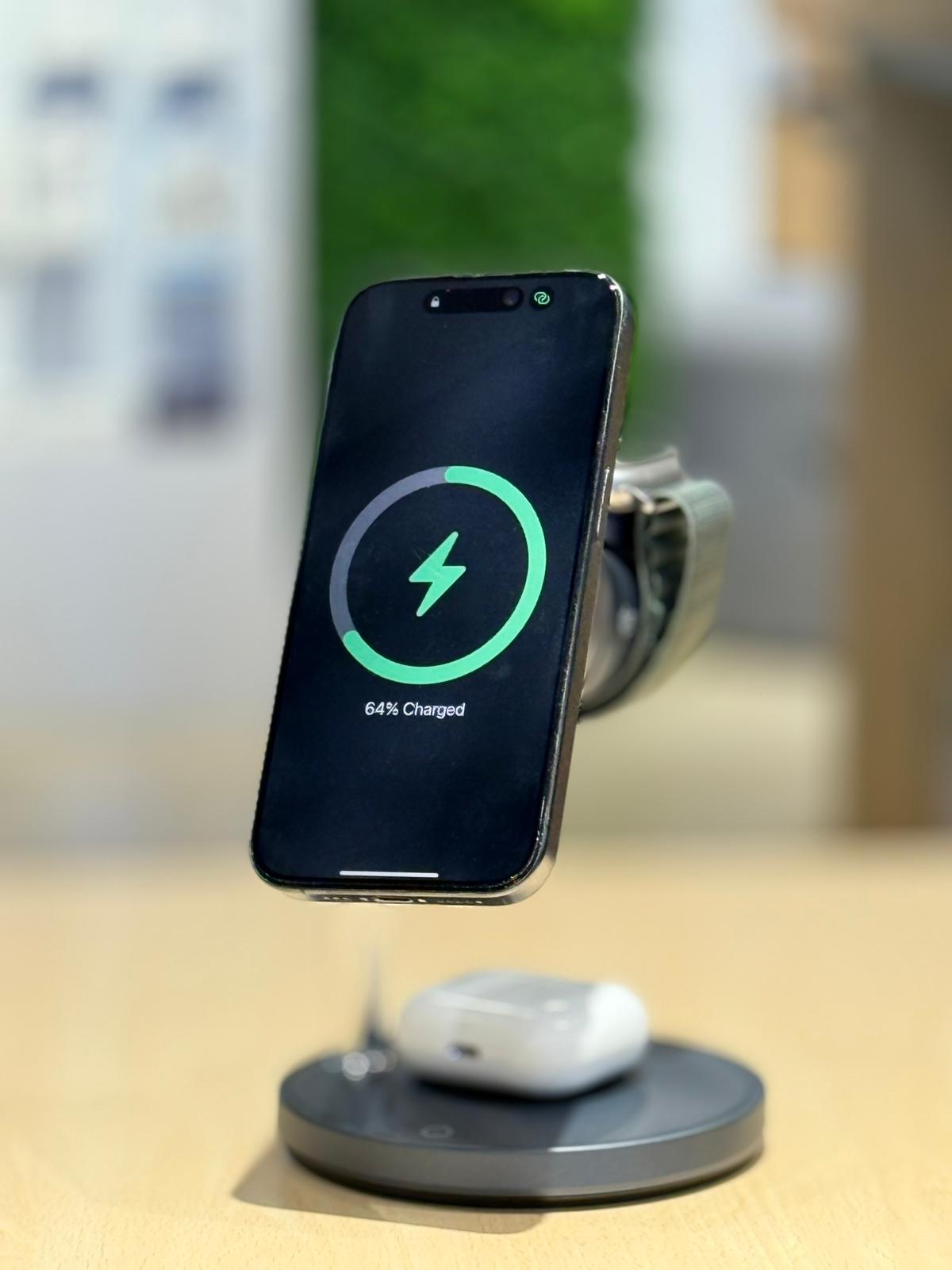 LZEL FlexDock Series 3-in-1 Magnetic Desktop Wireless Charger | Black