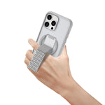 كڤر LZEL MatteMag Kickstand مع حزام – MagSafe مع حماية حواف معززة لهاتف iPhone 16 Pro | رمادي فاتح
