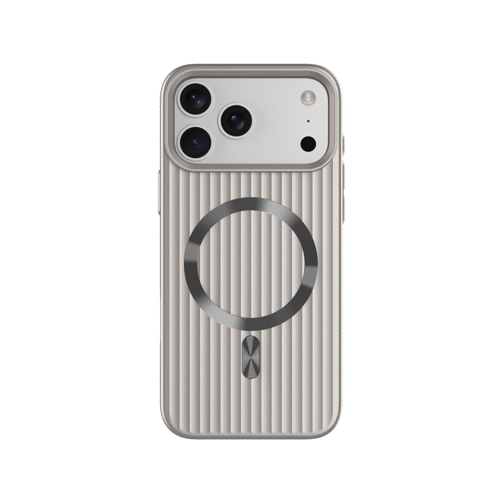 ASLI Corrugared Ridge Premium Metalic Case With Enhanced Camera Protection Case For iPhone 17 Pro Max