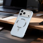 ASLI Corrugared Ridge Premium Metalic Case With Enhanced Camera Protection Case For iPhone 17 Pro Max