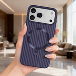 ASLI Corrugared Ridge Premium Metalic Case With Enhanced Camera Protection Case For iPhone 17 Pro Max