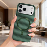 ASLI Corrugared Ridge Premium Metalic Case With Enhanced Camera Protection Case For iPhone 17 Pro Max