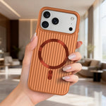 ASLI Corrugared Ridge Premium Metalic Case With Enhanced Camera Protection Case For iPhone 17 Pro Max