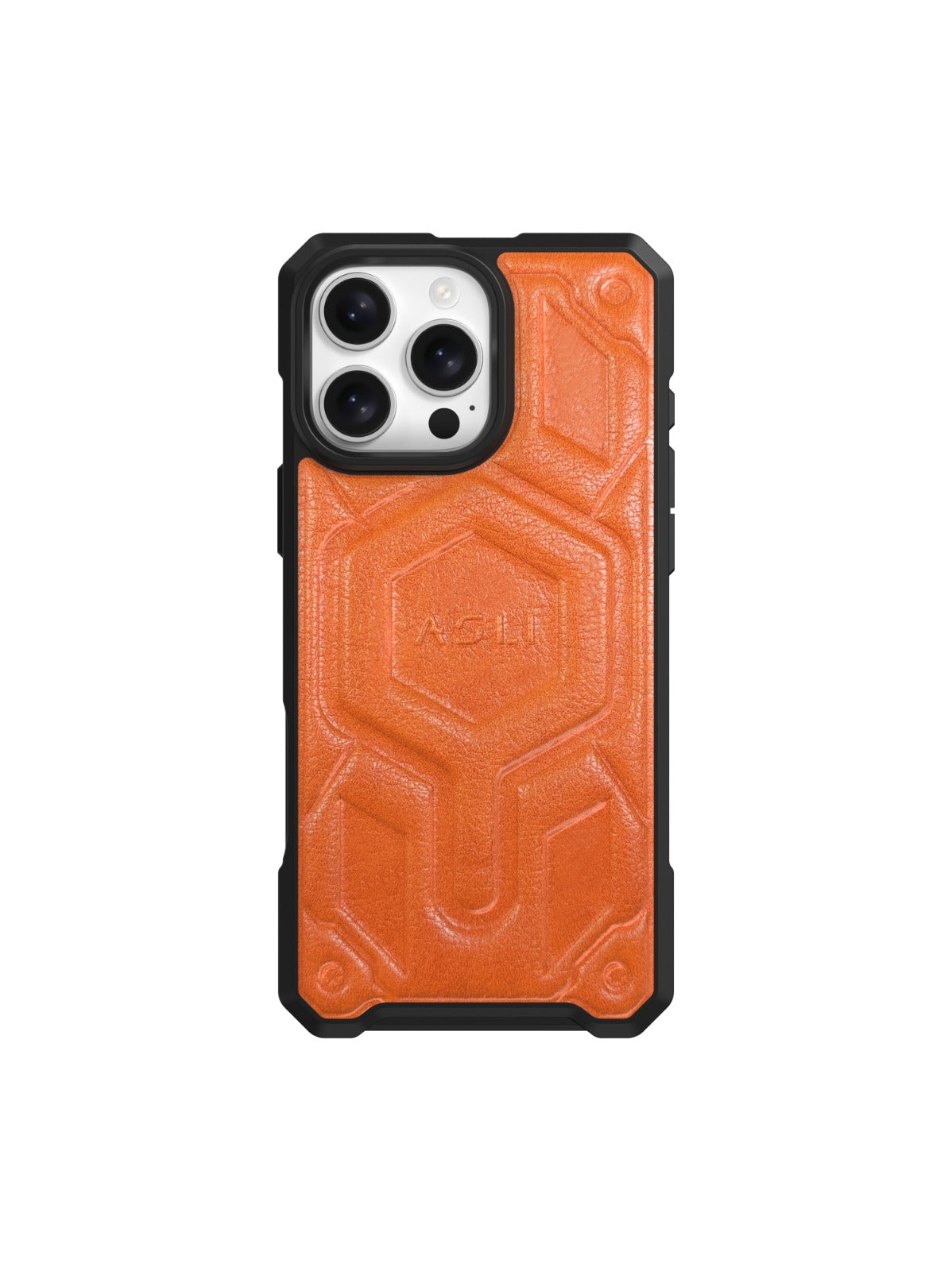 كڤر حماية ASLI Leather Hybrid من الجلد الفاخر لهاتف iPhone 16 Pro ، مزوّد بحماية من السقوط وتبديد للحرارة.