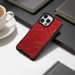 كڤر حماية ASLI Leather Hybrid من الجلد الفاخر لهاتف iPhone 16 Pro ، مزوّد بحماية من السقوط وتبديد للحرارة.