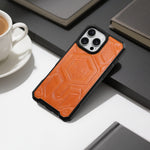 كڤر حماية ASLI Leather Hybrid من الجلد الفاخر لهاتف iPhone 16 Pro ، مزوّد بحماية من السقوط وتبديد للحرارة.
