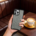 كڤر حماية ASLI Leather Hybrid من الجلد الفاخر لهاتف iPhone 16 Pro ، مزوّد بحماية من السقوط وتبديد للحرارة.