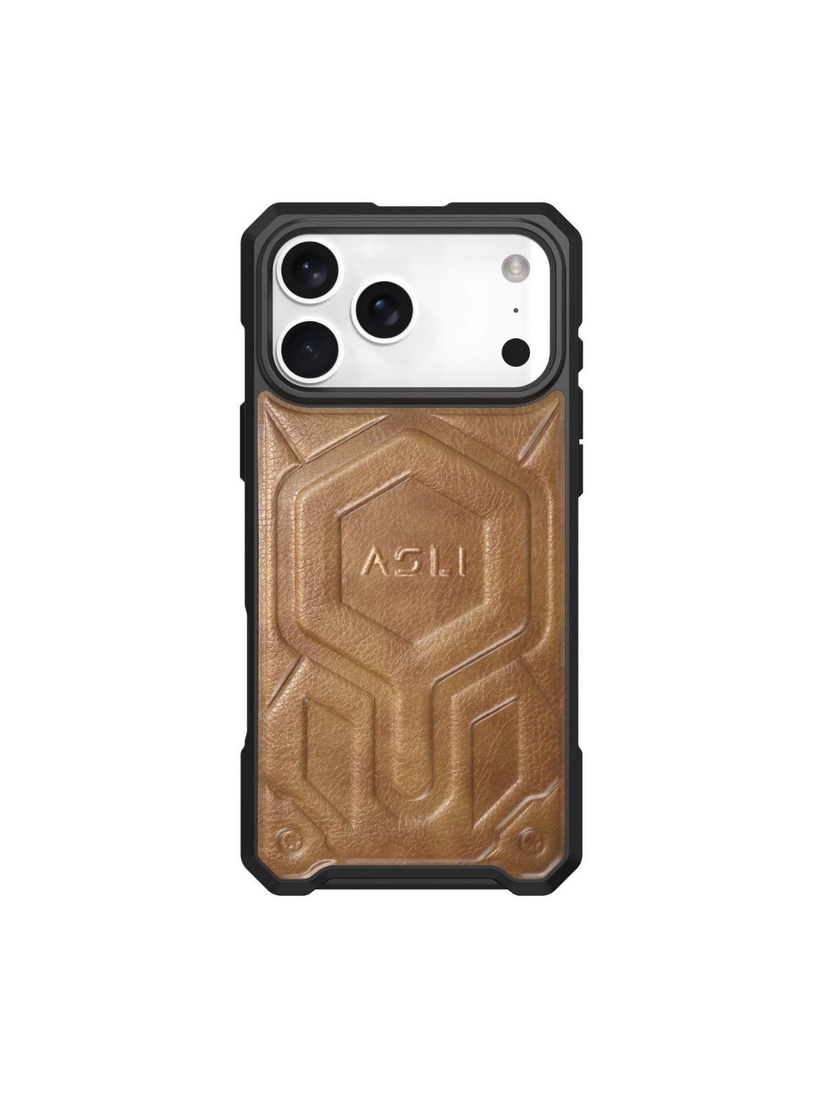 ASLI Leather Hybrid Premium Leather Case With Drop Protection And Heat Dissipation Case For 17 Pro Max