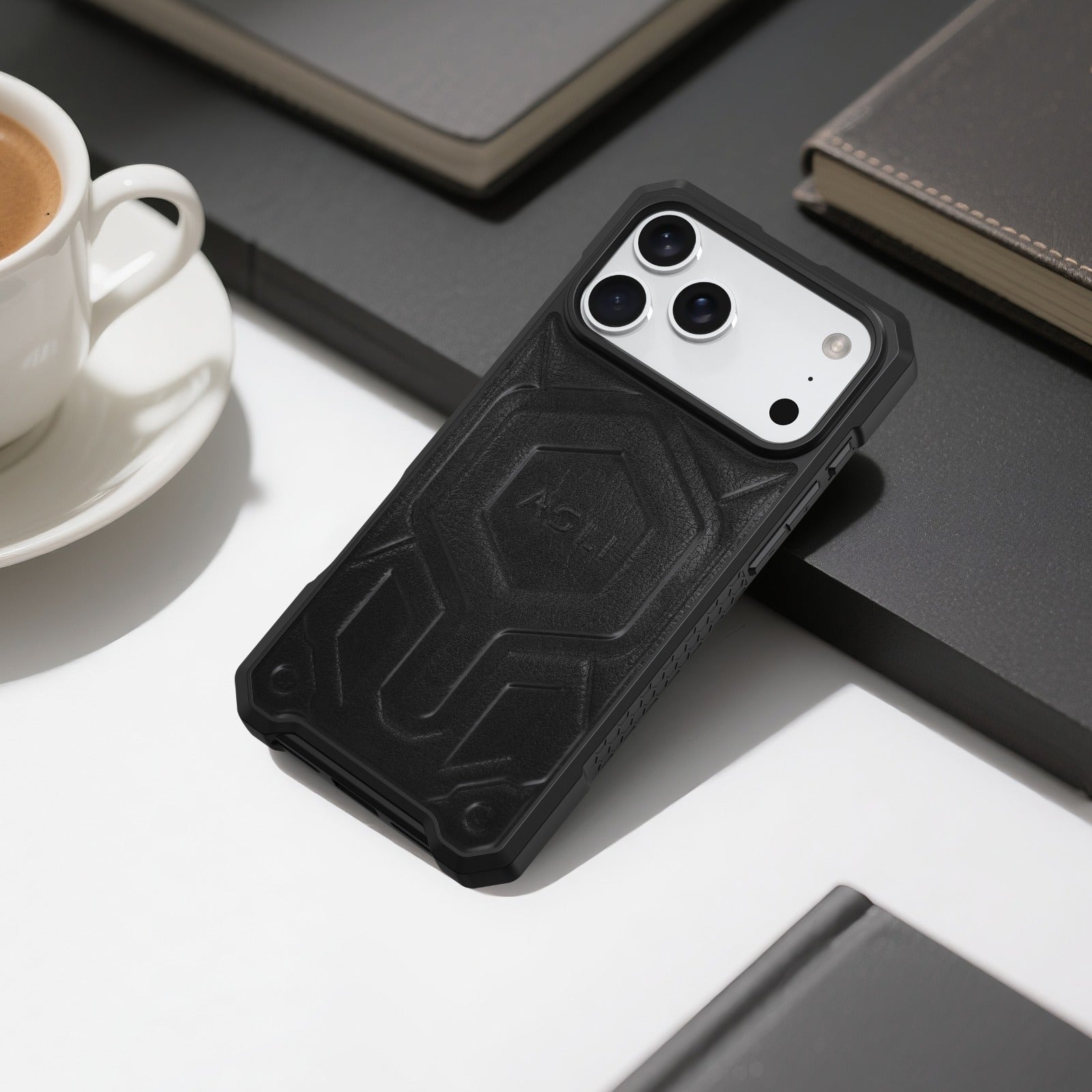 ASLI Leather Hybrid Premium Leather Case With Drop Protection And Heat Dissipation Case For 17 Pro Max