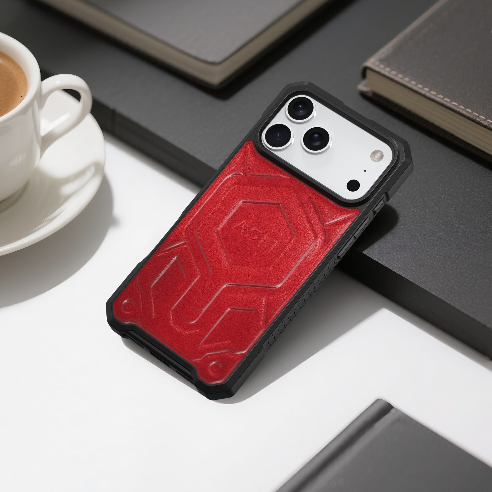 ASLI Leather Hybrid Premium Leather Case With Drop Protection And Heat Dissipation Case For 17 Pro Max