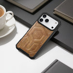ASLI Leather Hybrid Premium Leather Case With Drop Protection And Heat Dissipation Case For 17 Pro Max