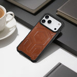 ASLI Leather Hybrid Premium Leather Case With Drop Protection And Heat Dissipation Case For 17 Pro Max